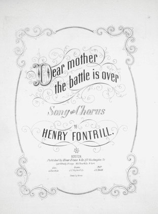 Book cover for Dear Mother the Battle is Over. Song & Chorus