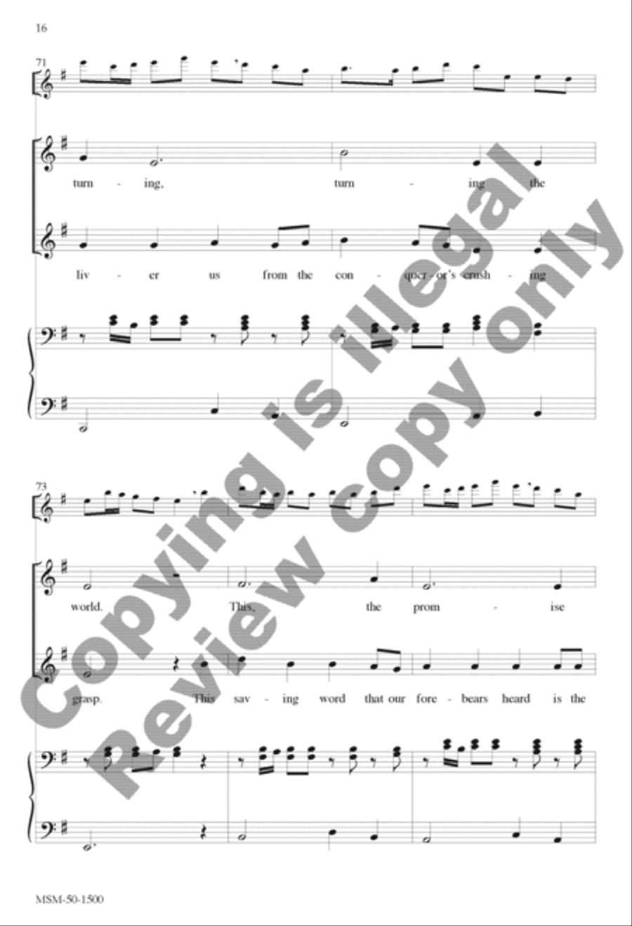 Canticle of the Turning (Magnificat) SSA scores gallery preview page 16