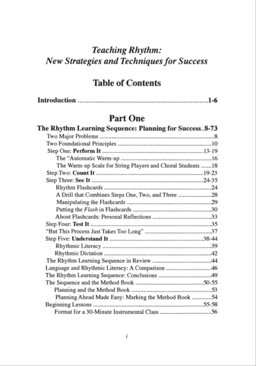 Teaching Rhythm: New Strategies and Techniques for Success