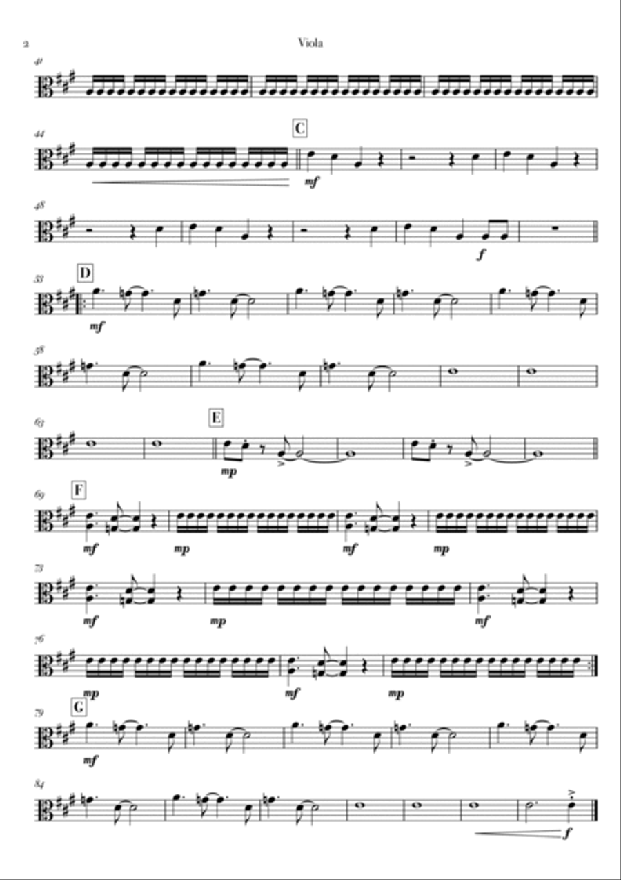 Thunderstruck String Quartet scores gallery preview page 6