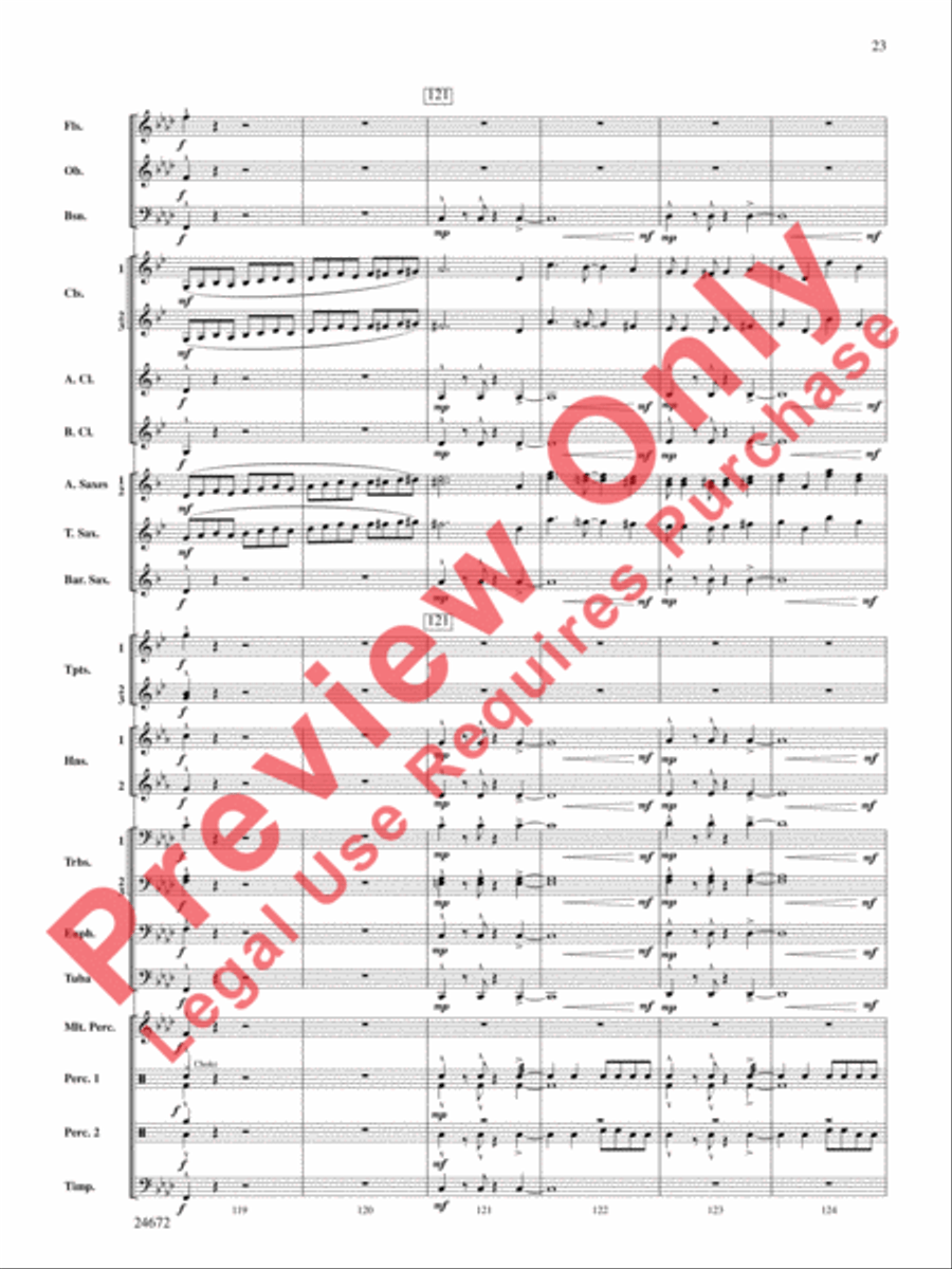 Buenaventura Concert Band scores gallery preview page 24