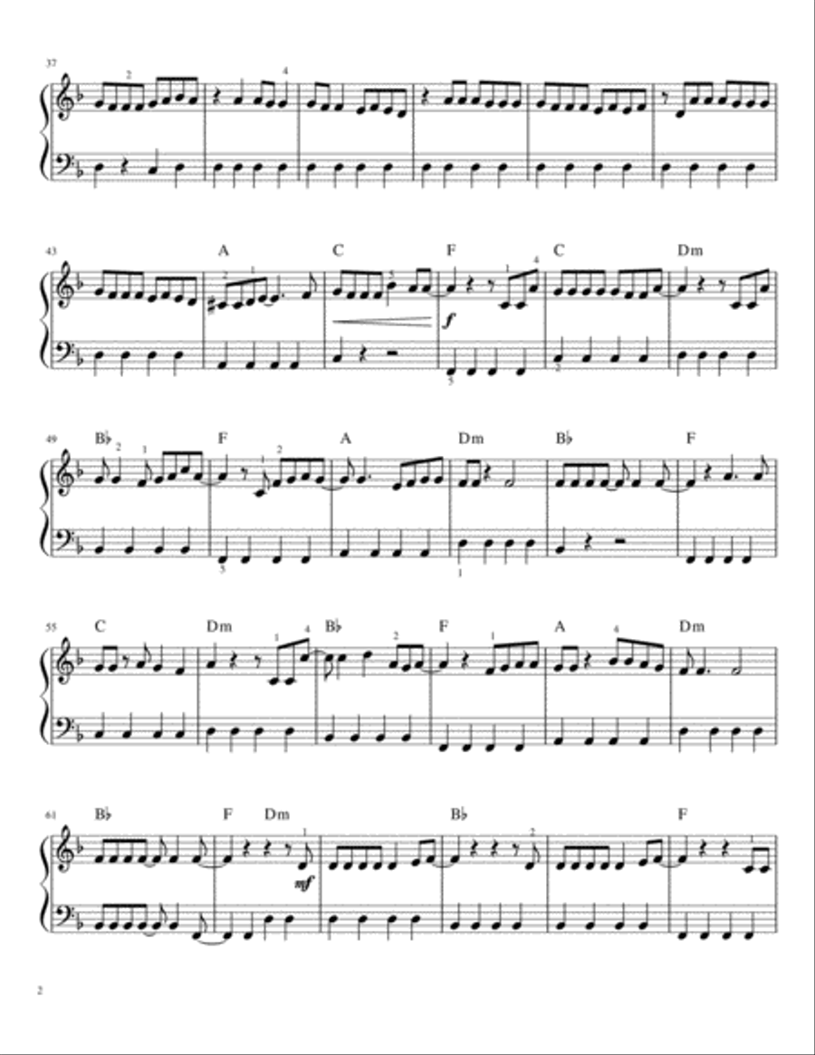 The Greatest Show Easy Piano scores gallery preview page 2