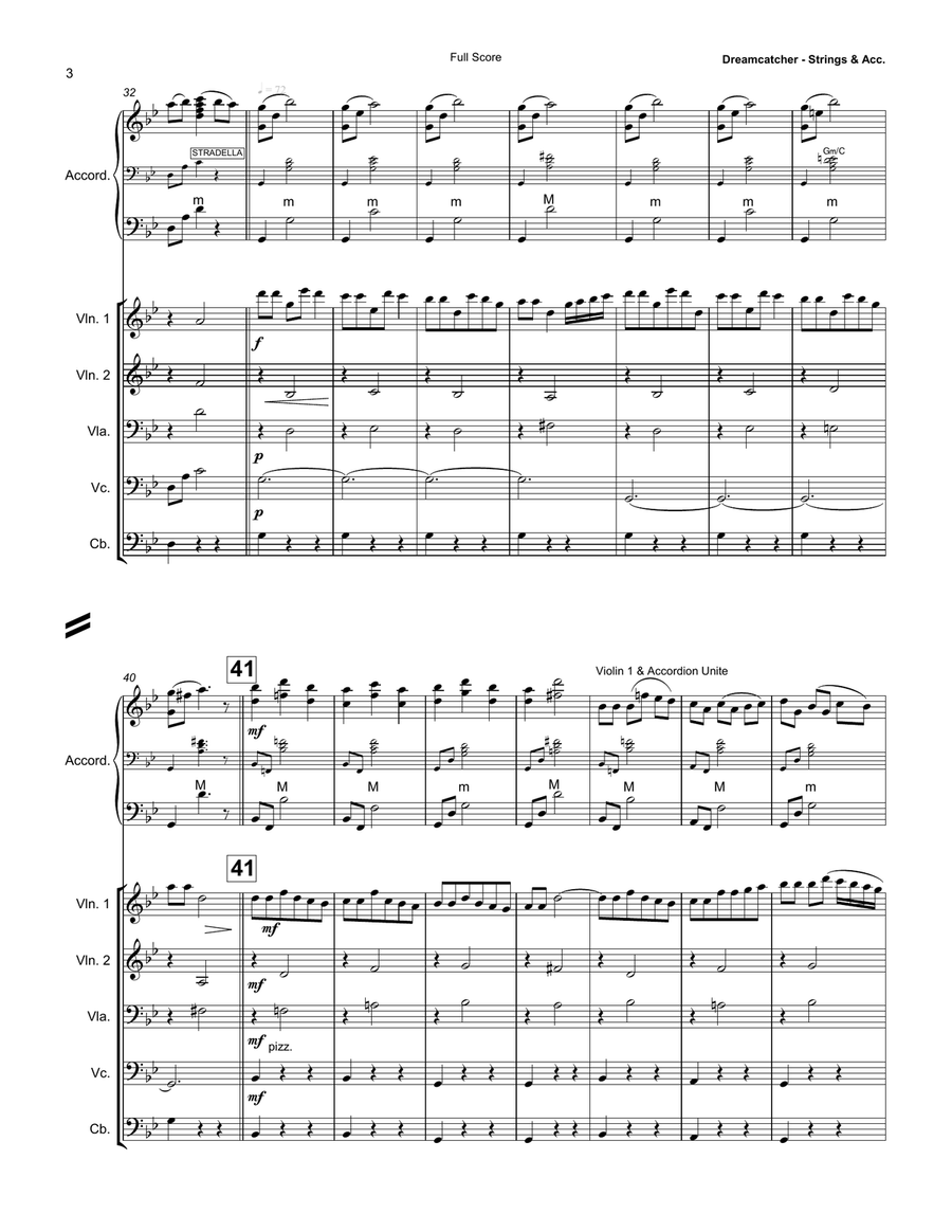 Dreamcatcher Dreamcatcher Accordion scores gallery preview page 4