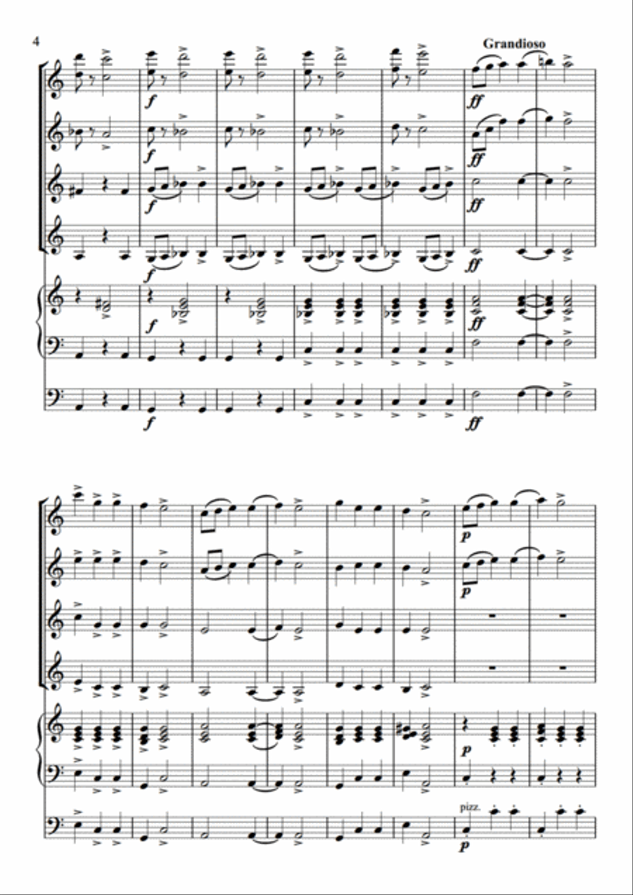 Slavonic Dance No. 1 Set of Parts scores gallery preview page 6