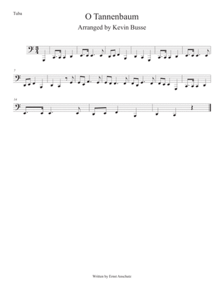 Book cover for O Tannenbaum (Easy key of C) Tuba
