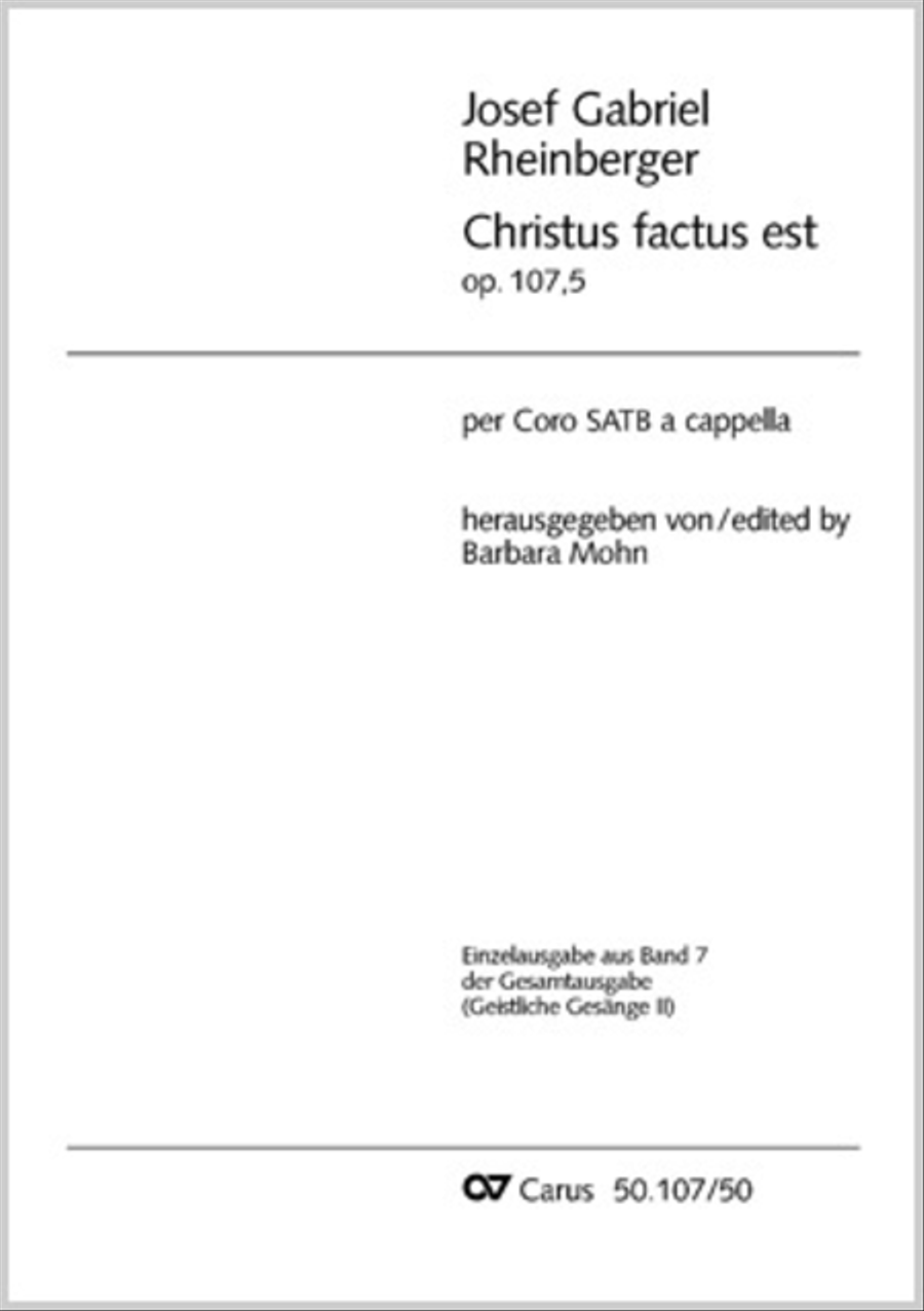 Christus factus est Christus factus est 4-Part scores gallery preview page 1