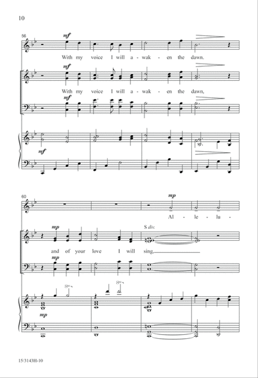 Awake, My Soul, and Sing! 4-Part scores gallery preview page 10