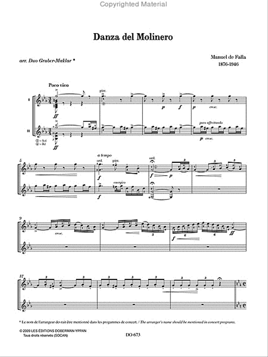 Danza del Molinero, El Circulo Magico, Danza Ritual del Fuego Classical Guitar scores gallery preview page 2