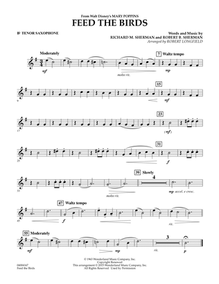 Feed the Birds (from Mary Poppins) - Bb Tenor Saxophone