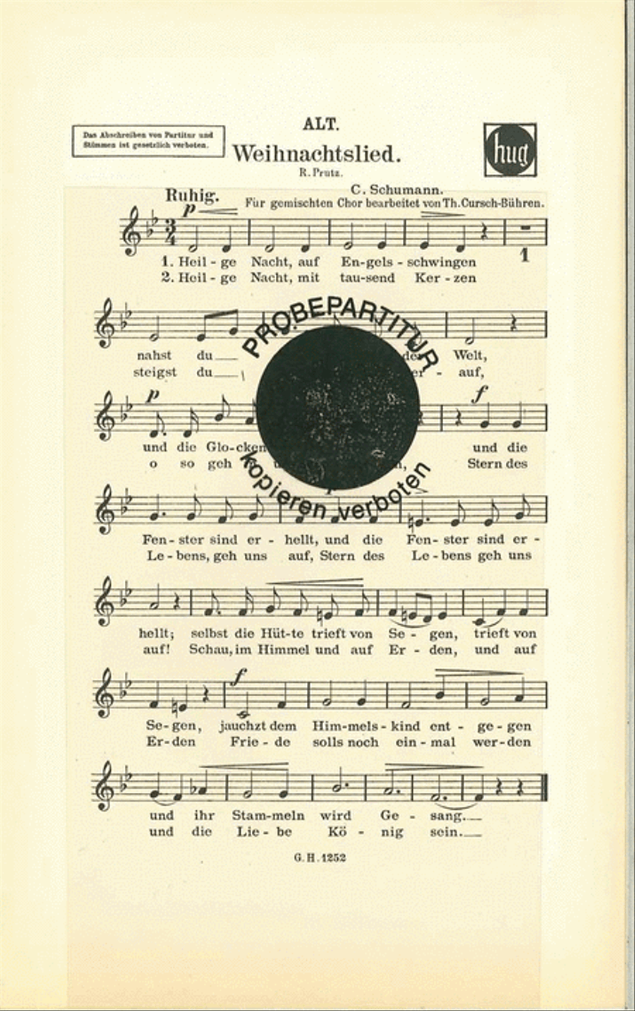 Weihnachtslied Choir scores gallery preview page 1