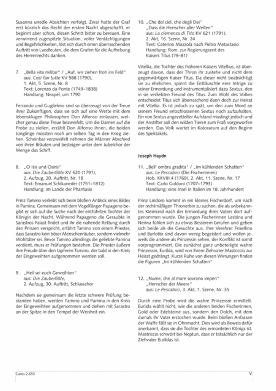Choral collection Great Opera Choruses - Mozart * Haydn (choir & piano) Choir scores gallery preview page 6