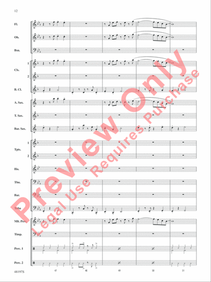 Liar Concert Band scores gallery preview page 13