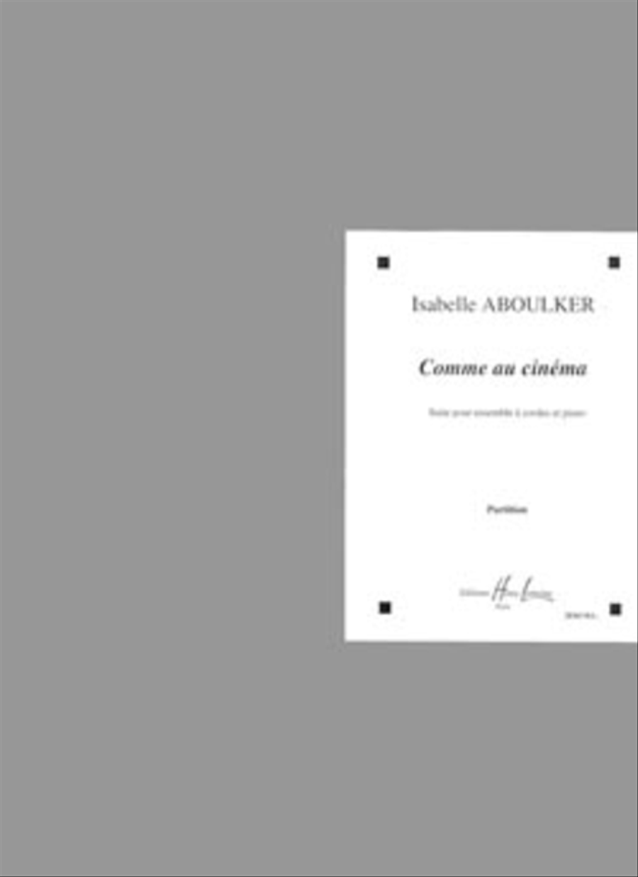 Comme Au Cinema Comme Au Cinema Cello scores gallery preview page 1