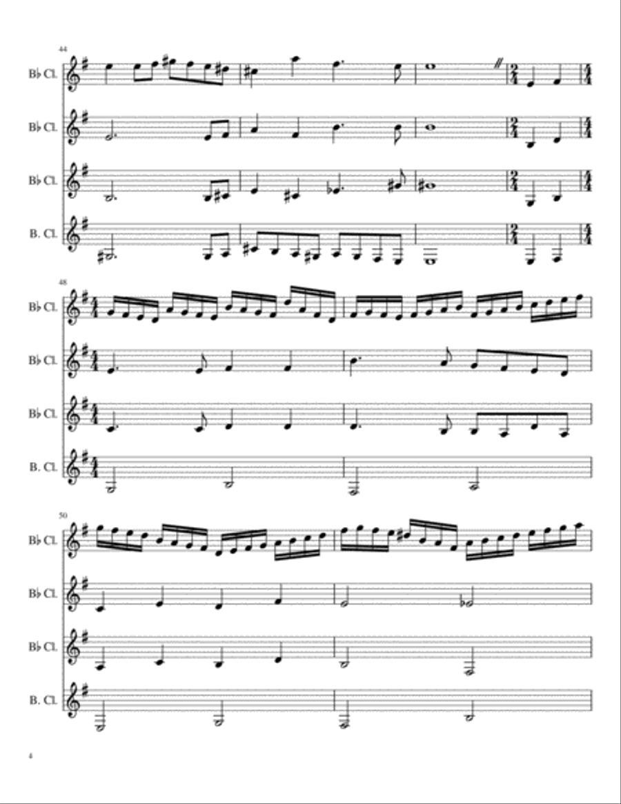 Affinity Woodwind Quartet scores gallery preview page 4