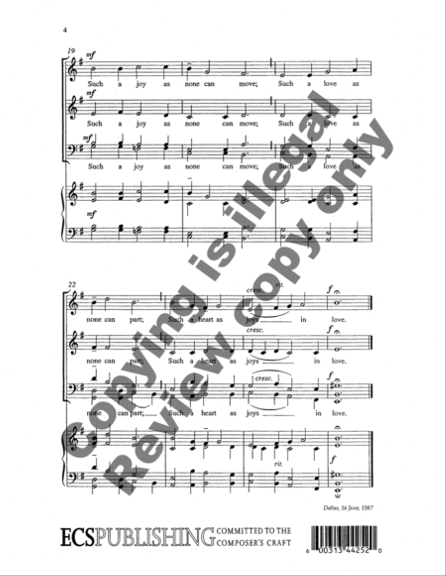 Come, My Way, My Truth, My Life 4-Part scores gallery preview page 6