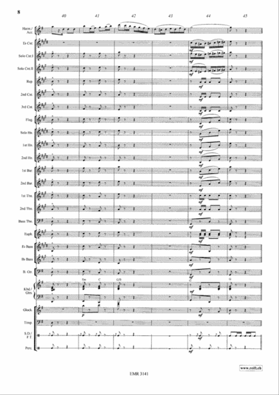 3 Sketches Brass Band scores gallery preview page 9