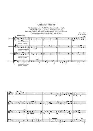 Book cover for Christmas Medley (string quartet)