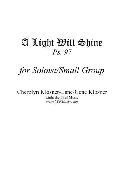 A Light Will Shine (Ps. 97) [Soloist/Small Group] image number null