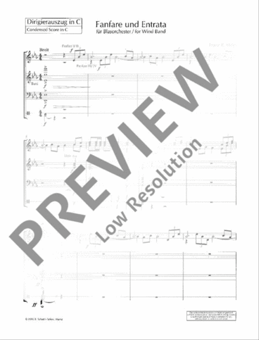 Fanfare and Entrata Fanfare and Entrata Concert Band scores gallery preview page 4