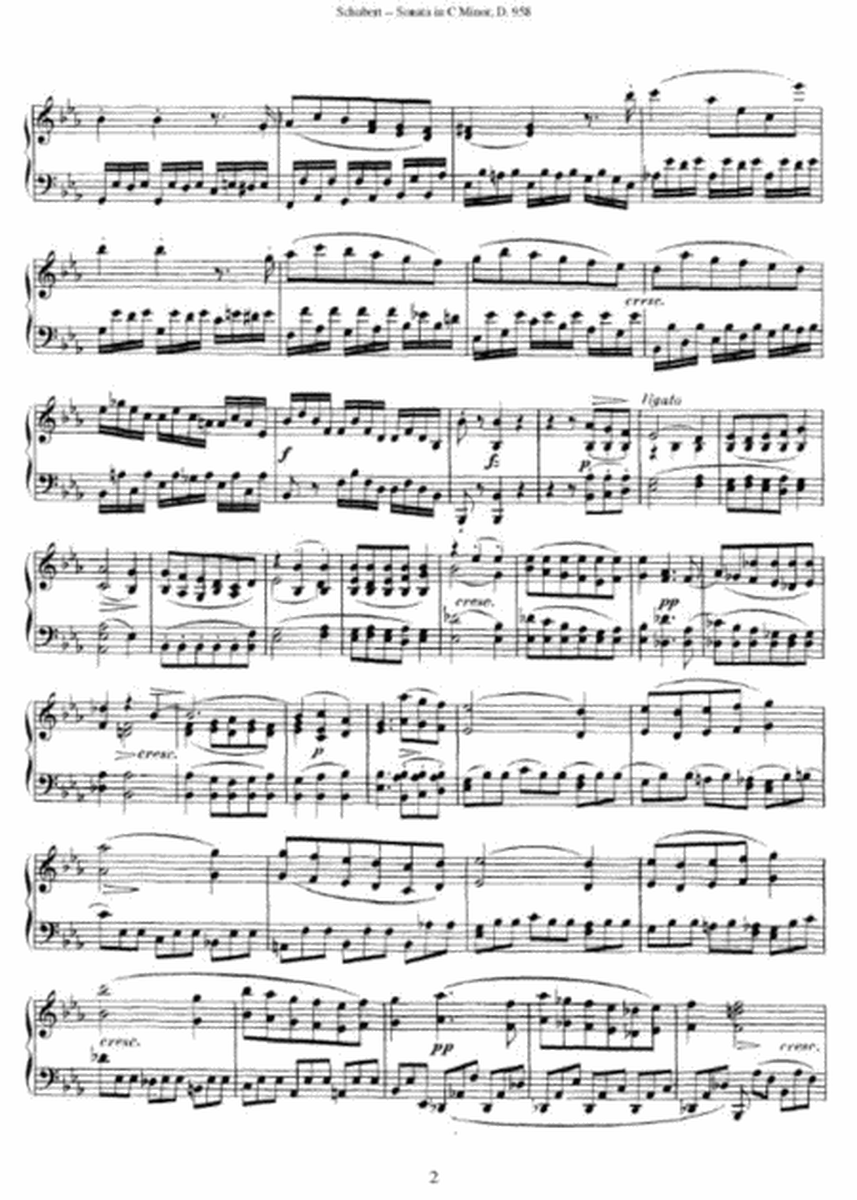 Schubert - Sonata in C Minor D. 958 (1828)