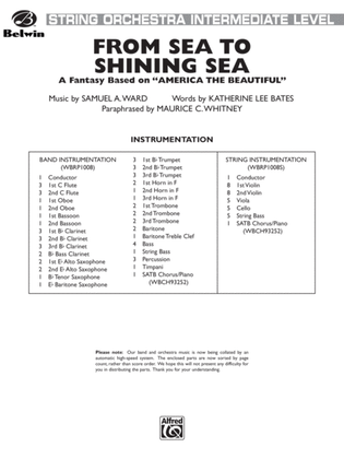 From Sea to Shining Sea (A Fantasy Based on "America the Beautiful"): Score
