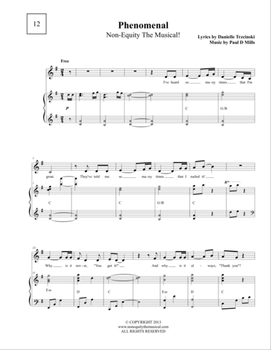 Phenomenal Phenomenal Voice scores gallery preview page 1