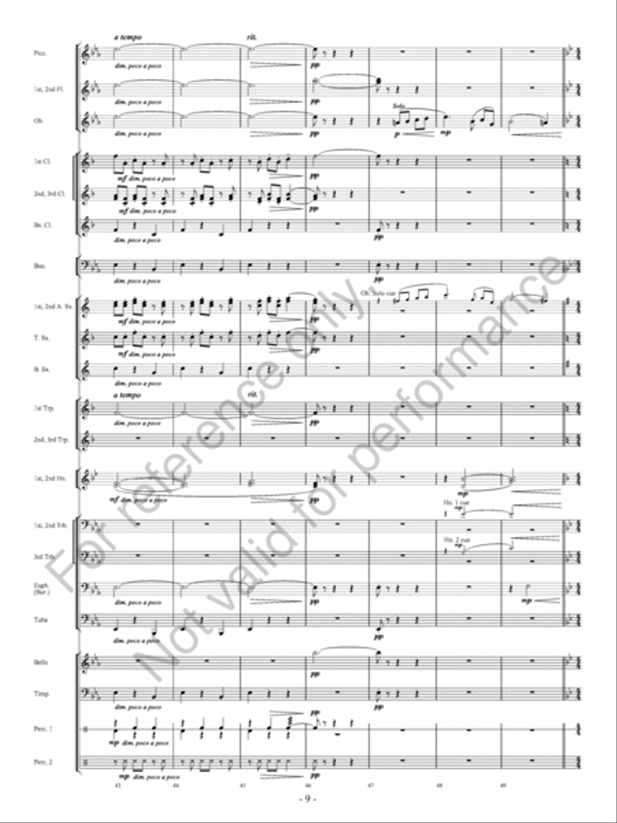 Canzoni D'Amore Concert Band scores gallery preview page 10