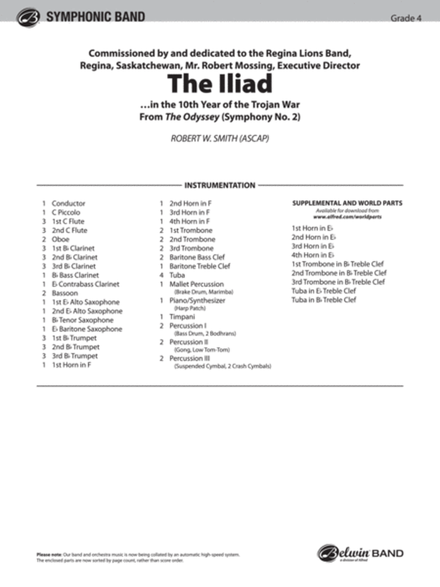 The Iliad (from The Odyssey (Symphony No. 2)) image number null