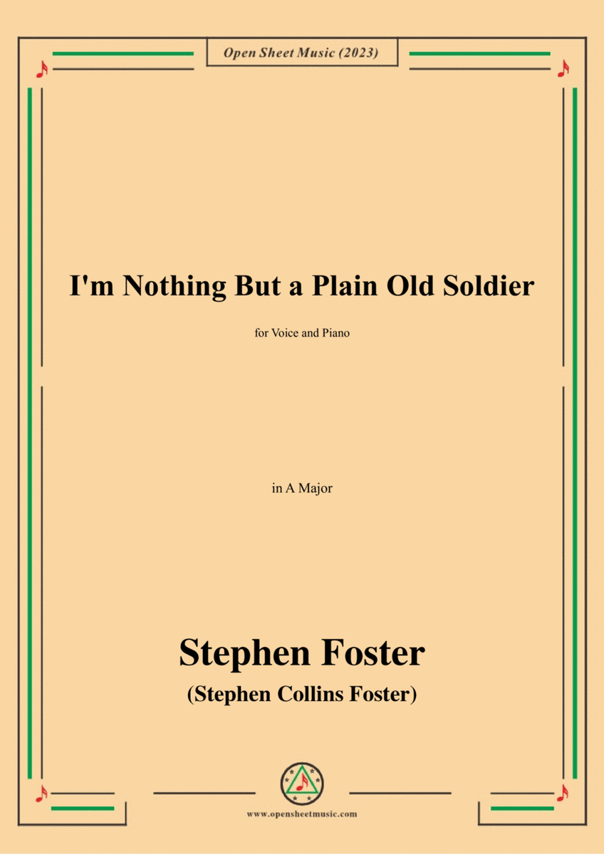 S. Foster-I'm Nothing But a Plain Old Soldier,in A Major