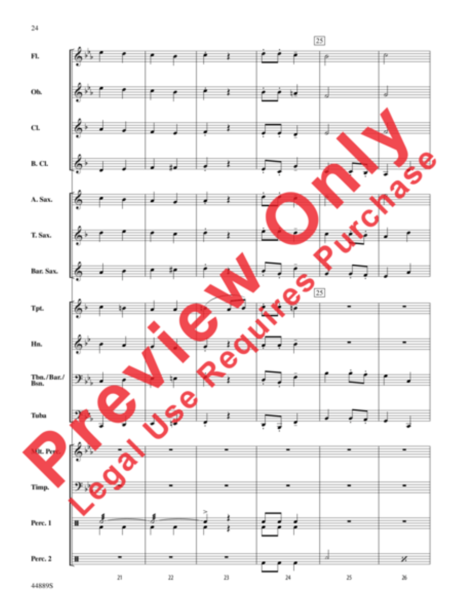 Three Miniature Nutcrackers Concert Band scores gallery preview page 24