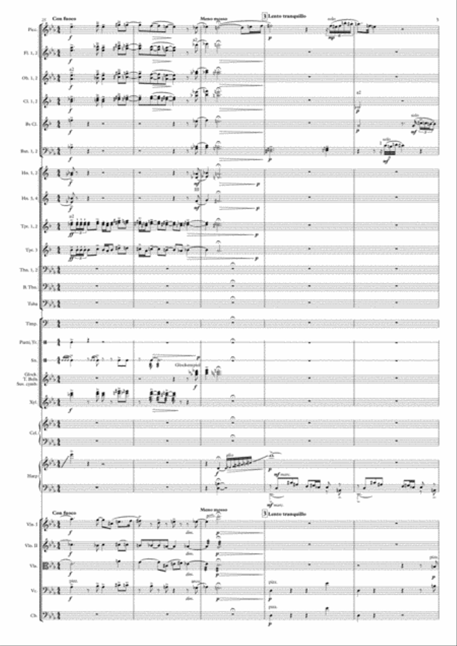 A Hero's Way (Symphonic Poem) Full Orchestra scores gallery preview page 5
