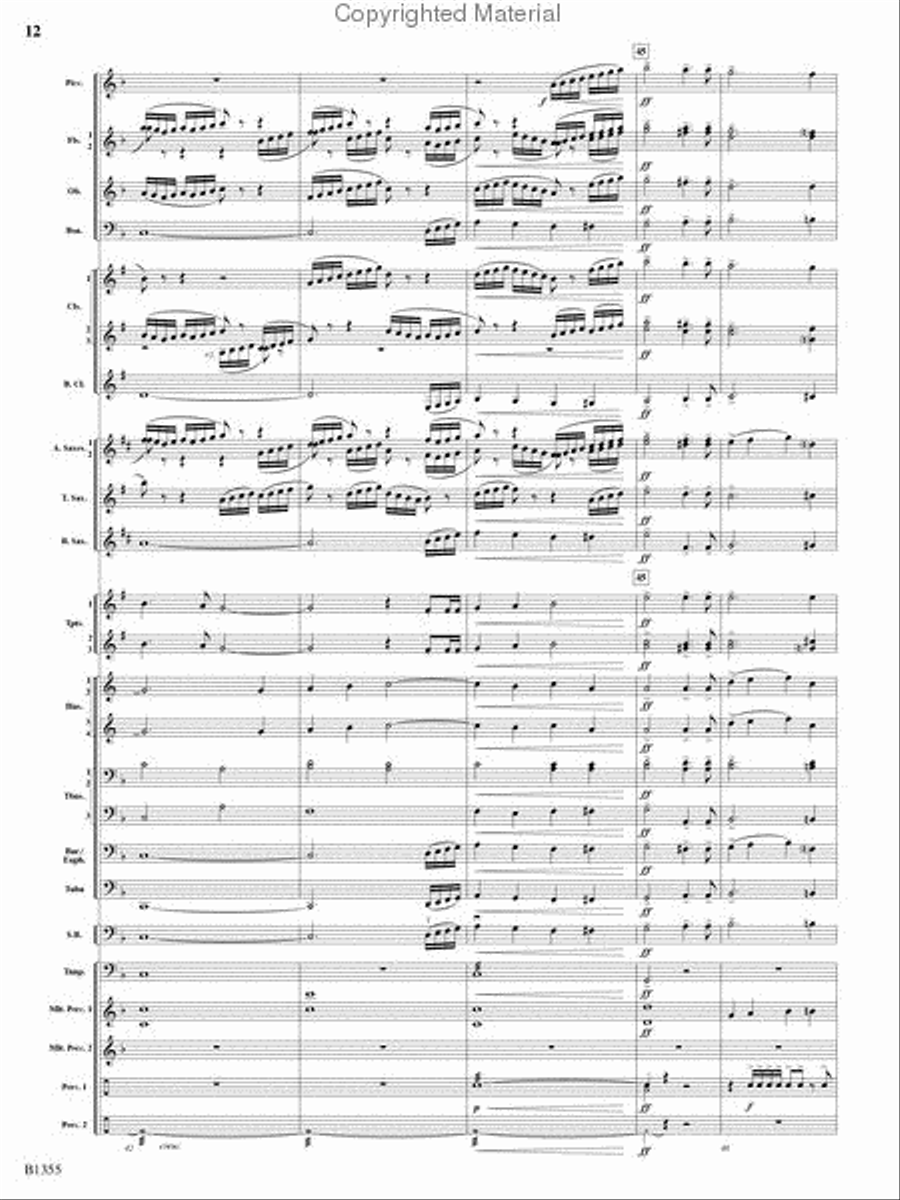 With Ever Joyful Hearts Concert Band scores gallery preview page 10