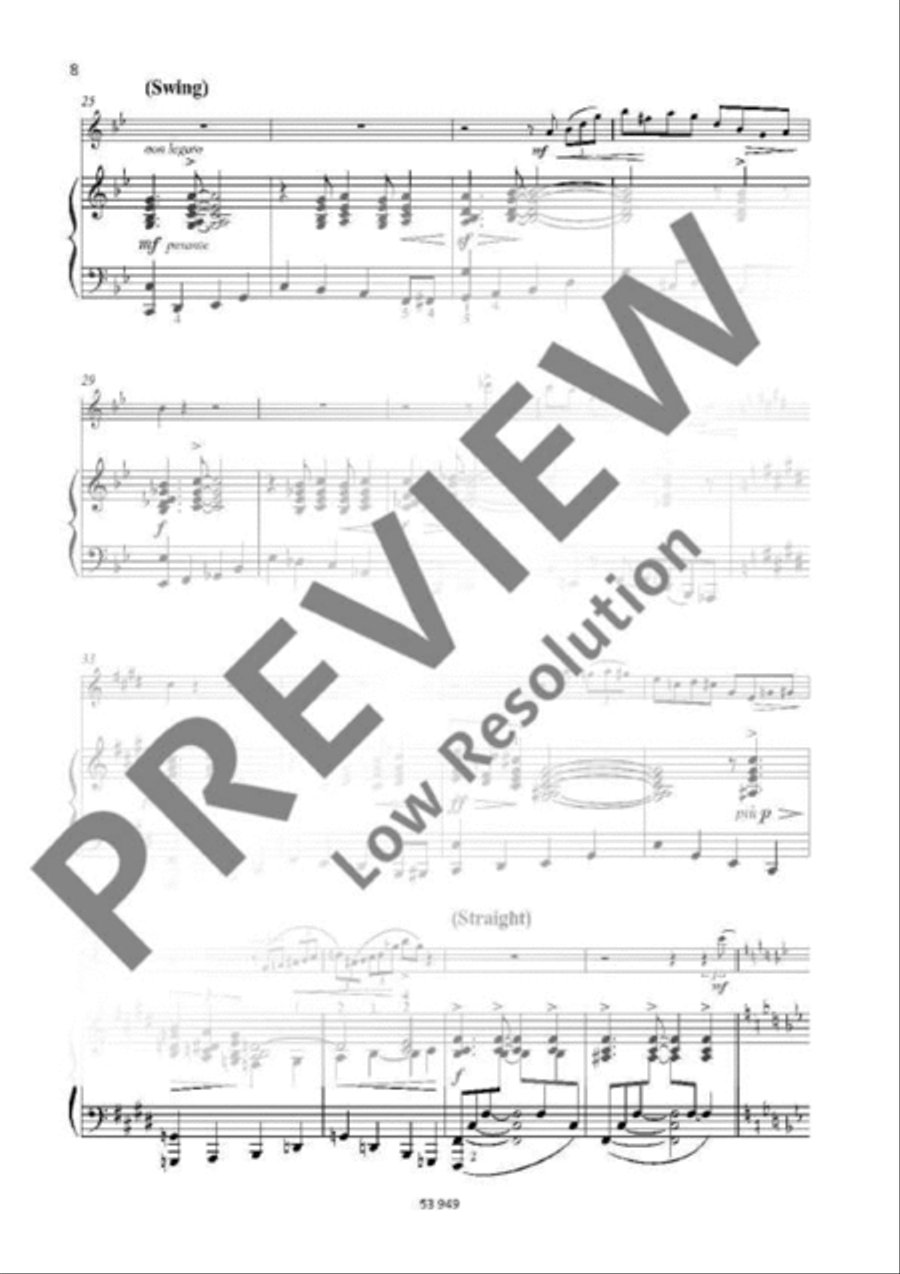 Jazz Suite Flute Solo scores gallery preview page 8