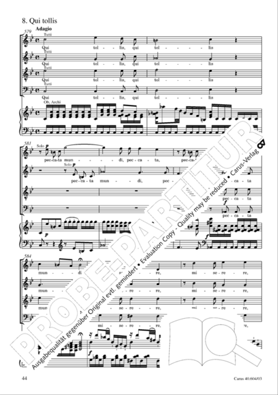 Grosse Mariazeller Messe in C 4-Part scores gallery preview page 53