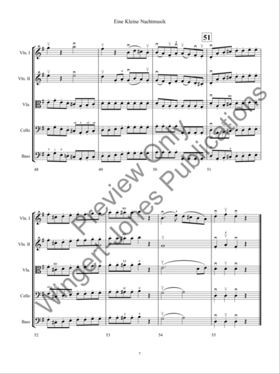 Eine Kleine Nachtsmusik Eine Kleine Nachtsmusik String Orchestra scores gallery preview page 10