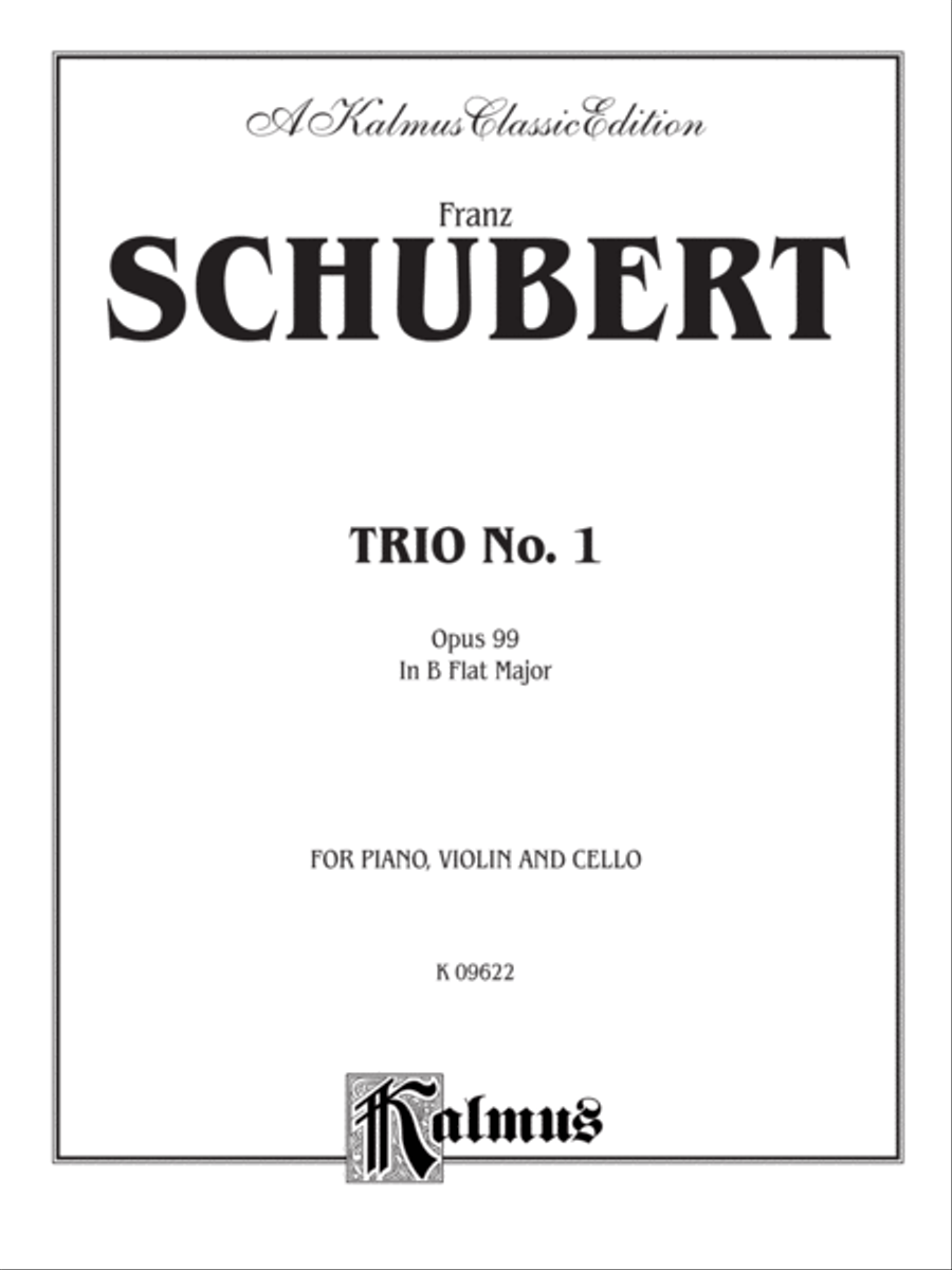 Trio No. 1 in B-flat Major, Op. 99