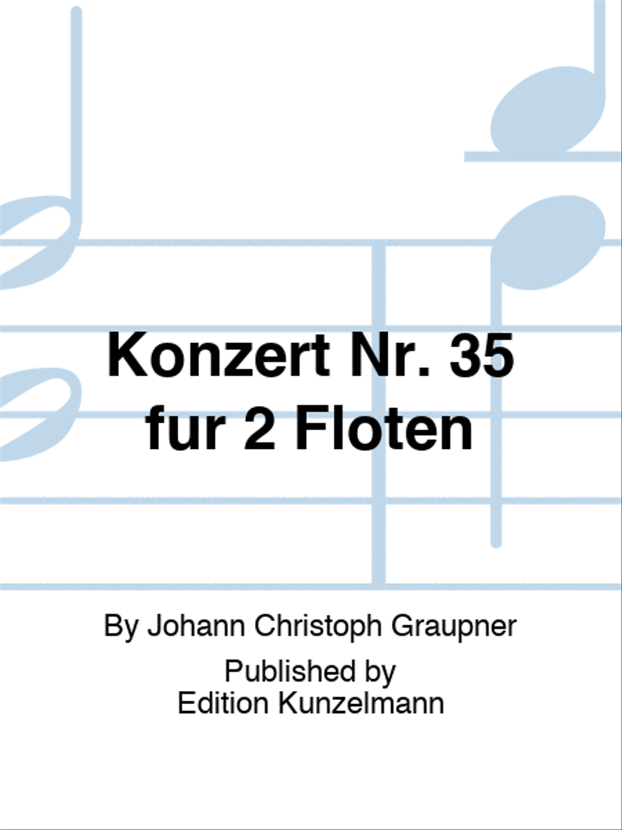 Concerto no. 35 for 2 flutes Flute scores gallery preview page 1