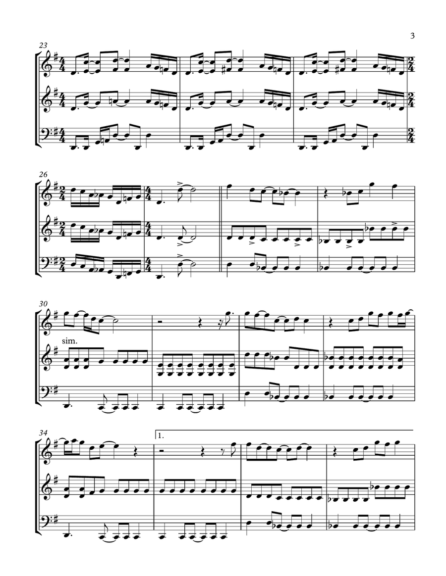 Even Flow String Trio scores gallery preview page 3