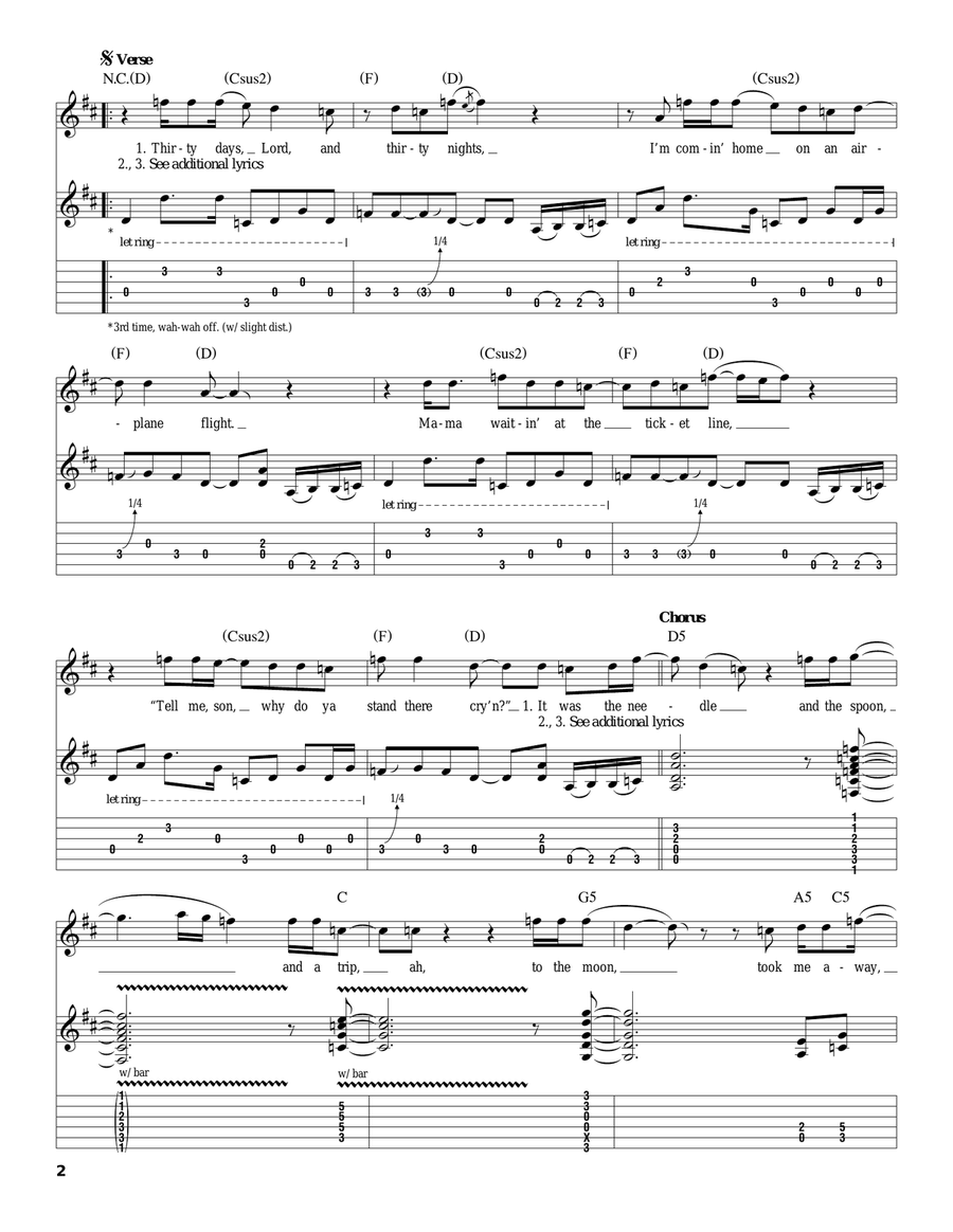 The Needle And The Spoon The Needle And The Spoon Acoustic Guitar scores gallery preview page 2