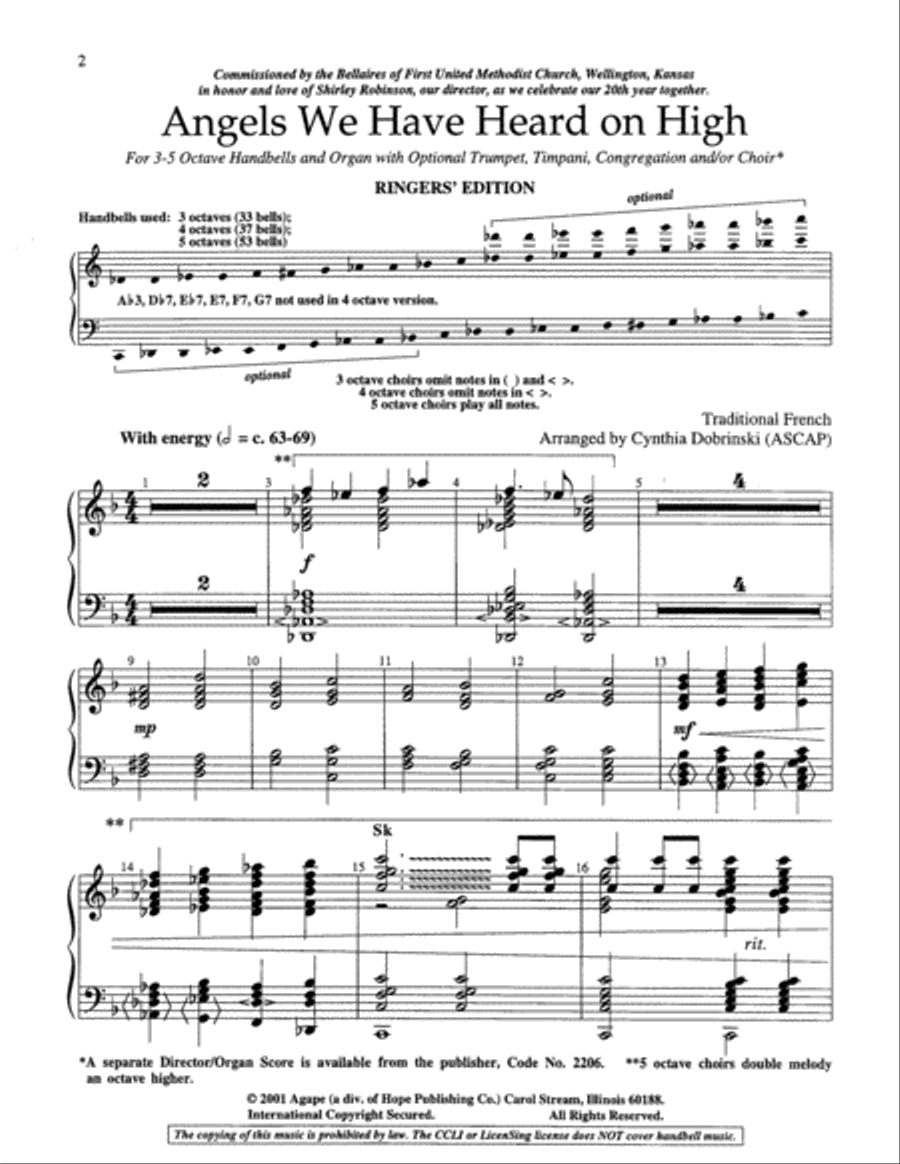 Angels We Have Heard on High 5-Octaves scores gallery preview page 9