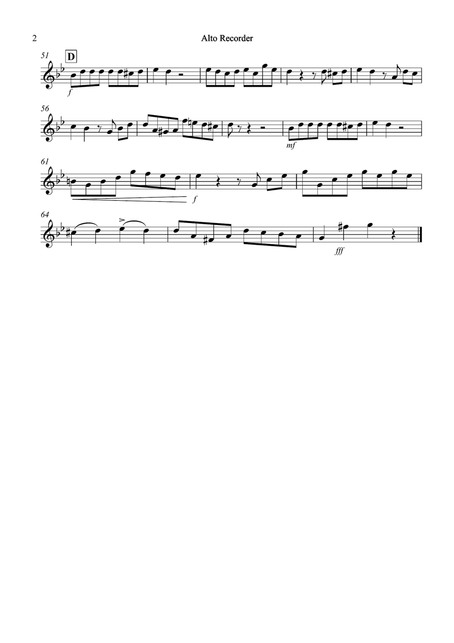 Tango a Trios for Alto, Tenor and Bass Recorder Trio Small Ensemble scores gallery preview page 5
