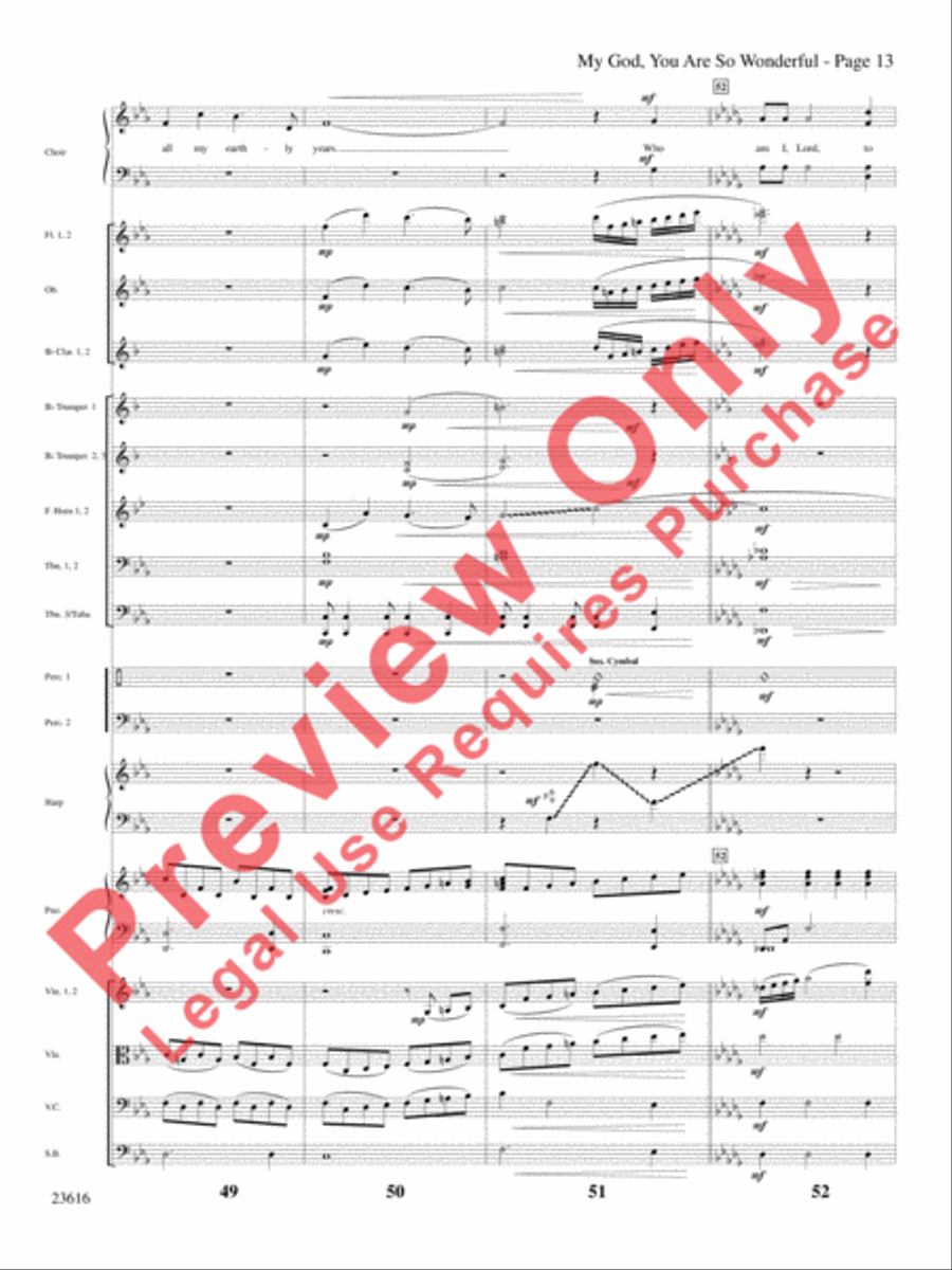 My God, You Are So Wonderful Choir scores gallery preview page 14