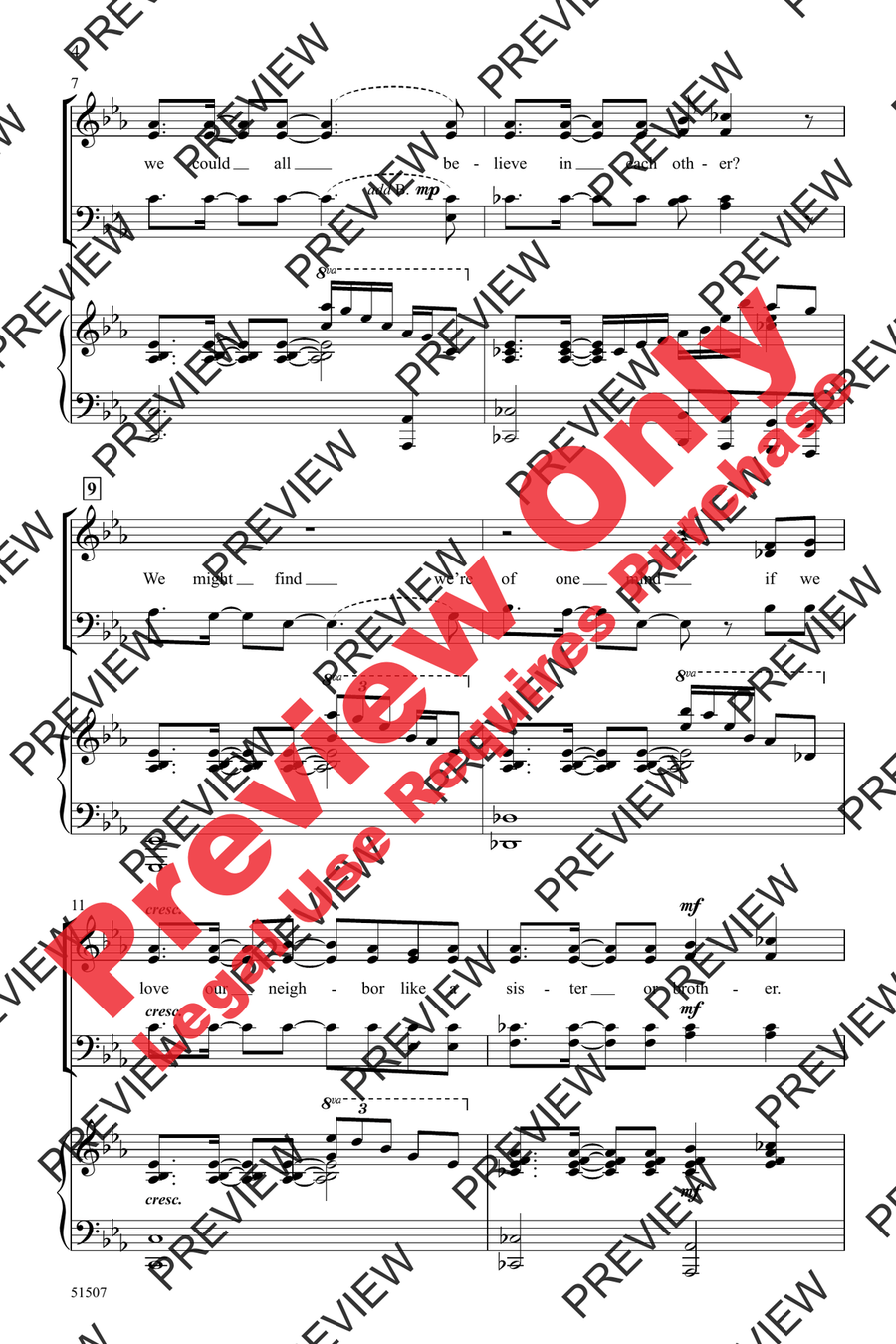 Stronger Together 4-Part scores gallery preview page 4