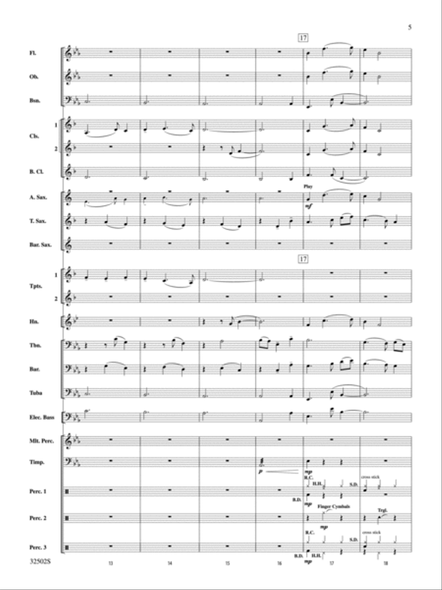 A Tribute to Journey A Tribute to Journey Concert Band scores gallery preview page 4