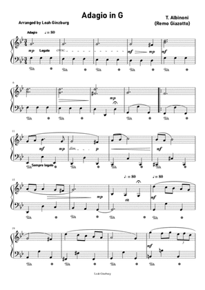 Adagio in G Minor by Tomaso Albinoni (Remo Giazotto)