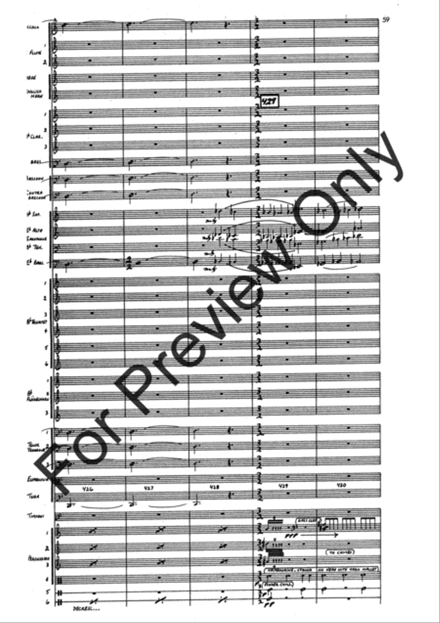 Agincourt Hymn (Score) Concert Band scores gallery preview page 83