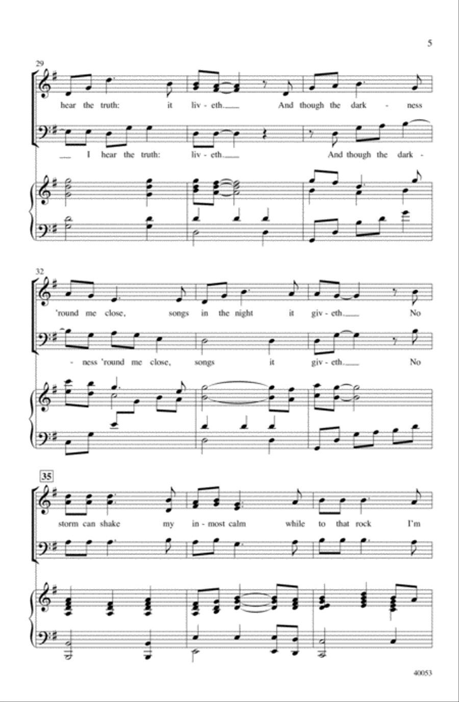 How Can I Keep from Singing? Choir scores gallery preview page 4