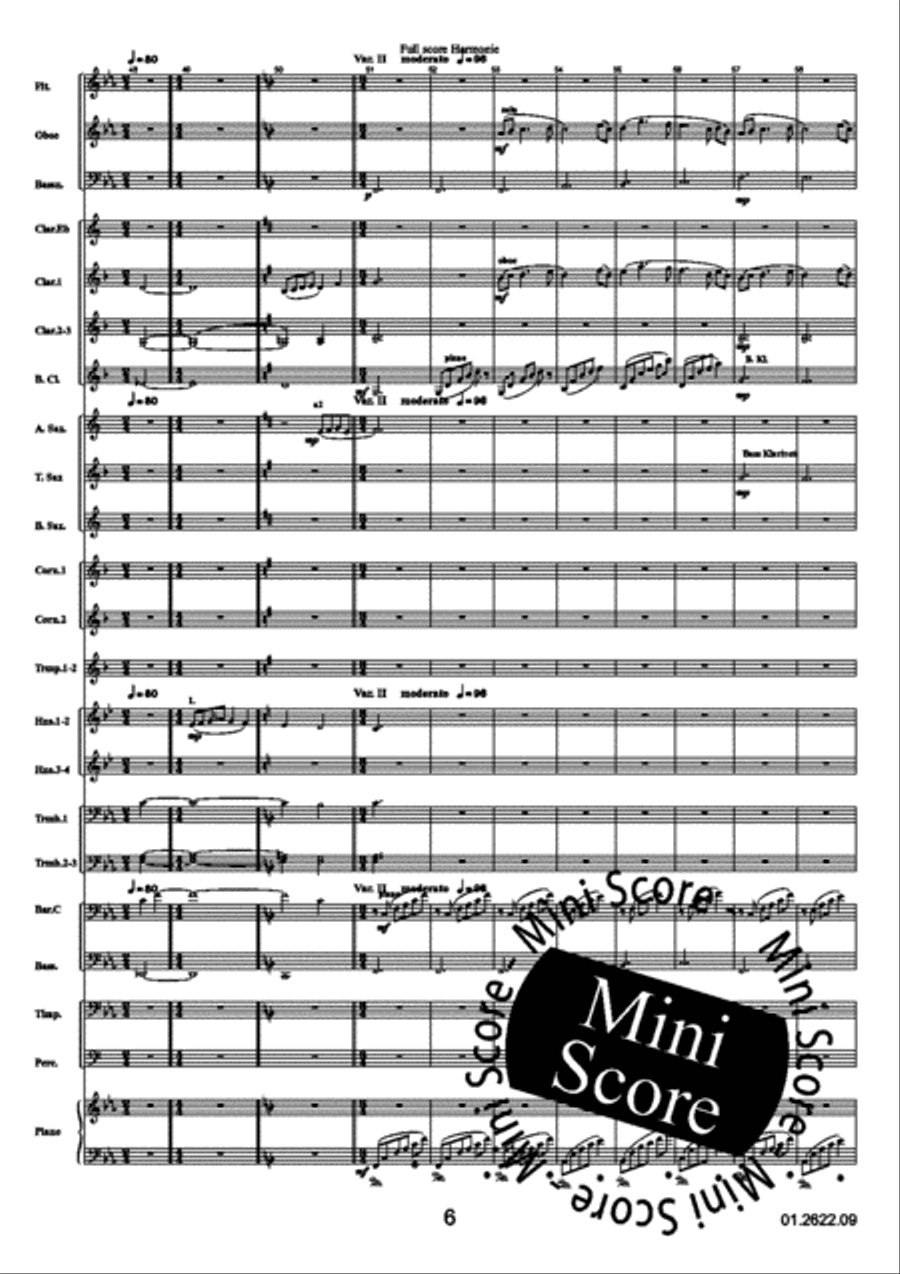 Reflections Over a Norwegian Concert Band scores gallery preview page 10