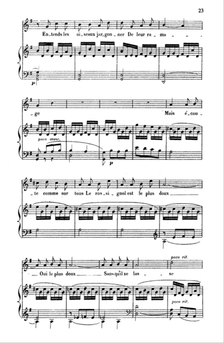Gounod: Songs, Volume I, Medium Voice (French) Medium Voice scores gallery preview page 4