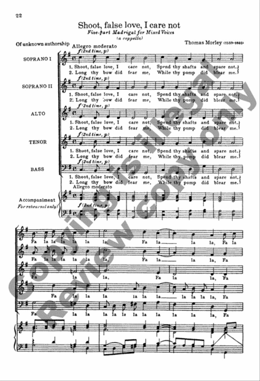The A Cappella Singer (Choral Score) A Cappella scores gallery preview page 7